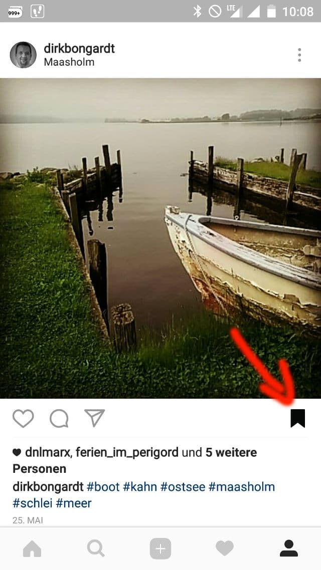 Instagram-Lesezeichen