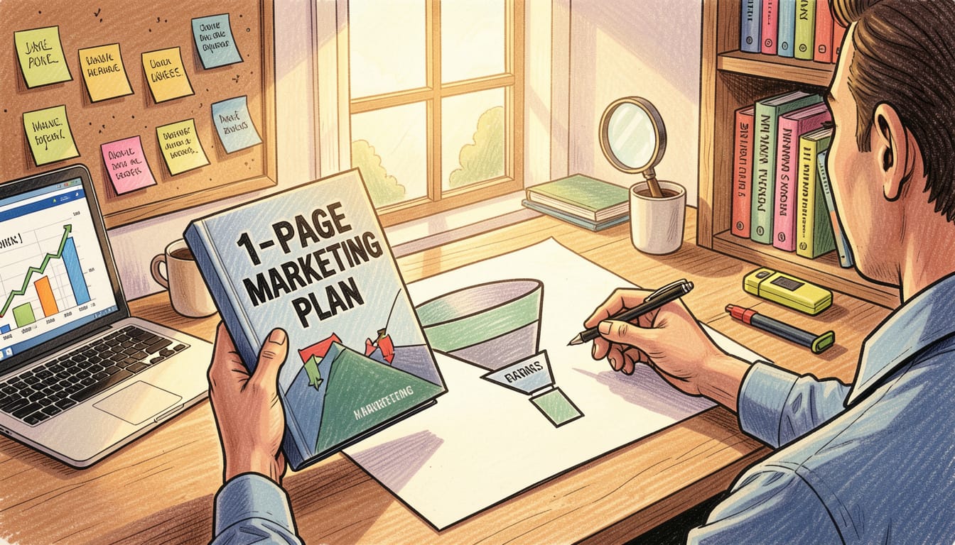 Buchtipp: 1-Page Marketing Plan - ein Leitfaden für Unternehmer und Marketing-Profis buch-1-page-marketing