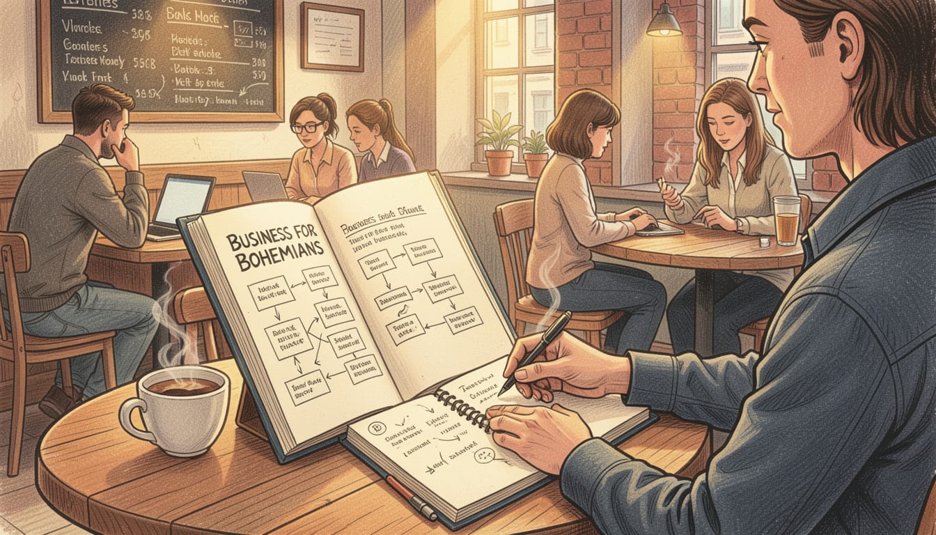 Business für Bohemiens: 5 Kernaussagen für kreative Freigeister auf der Suche nach einer Geschäftsidee buch-business-for-bohemians