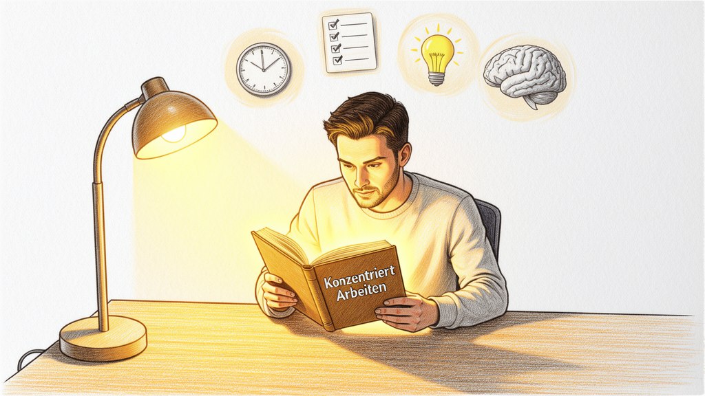 Konzentriert arbeiten in einer abgelenkten Welt: Bestseller-Strategien von Cal Newport buch-konzentriert