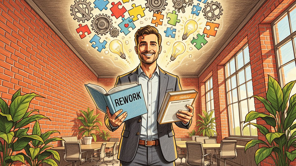 "ReWork" - Erfolg durch Innovation und Kreativität statt traditioneller Unternehmensstrukturen buch-rework