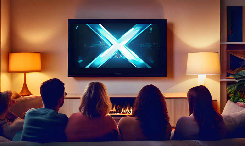 X kommt auf den Fernseher