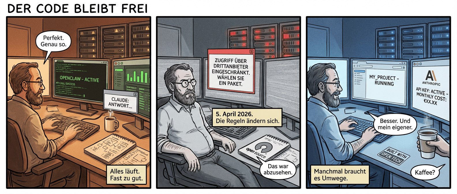 Anthropic hat angekündigt, dass ab dem 5. April 2026 die Nutzung von Claude über externe Tools wie OpenClaw für Abonnenten nicht mehr möglich sein wird. Diese Entscheidung wurde aufgrund von Kapazitätsengpässen getroffen, wie das Unternehmen mitteilte. Nutzer können die externen Tools weiterhin mit ihrem Claude-Login verwenden, müssen jedoch zusätzliche Nutzungspakete erwerben oder einen Claude-API-Key nutzen. Die Abonnements waren ursprünglich nicht für die Nutzungsmuster dieser Drittanbieter-Tools konzipiert. Anthropic betont, dass sie Kunden priorisieren, die ihre eigenen Produkte und die API nutzen.